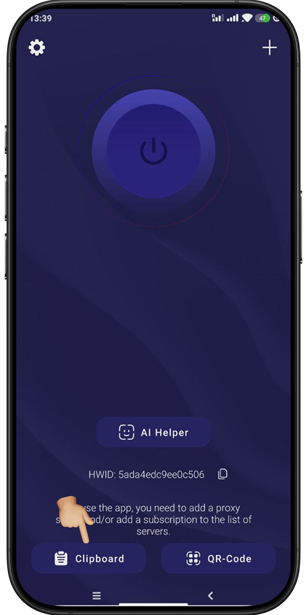 Connecting VPN in happ app on iOS