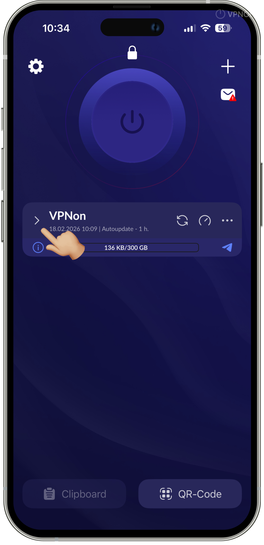 Menghubungkan VPN di aplikasi happ pada android tv