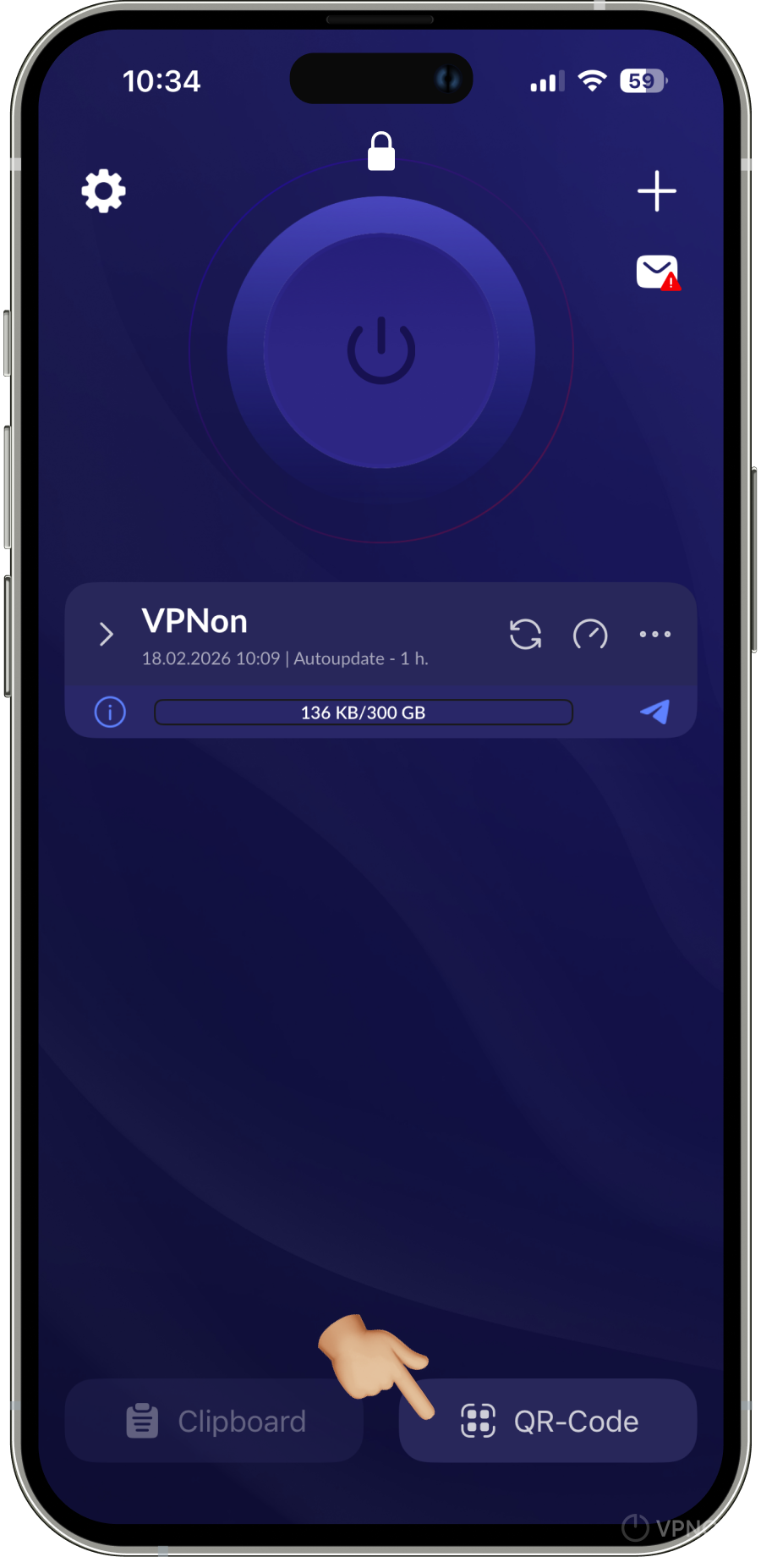 Menghubungkan VPN di aplikasi happ pada android tv