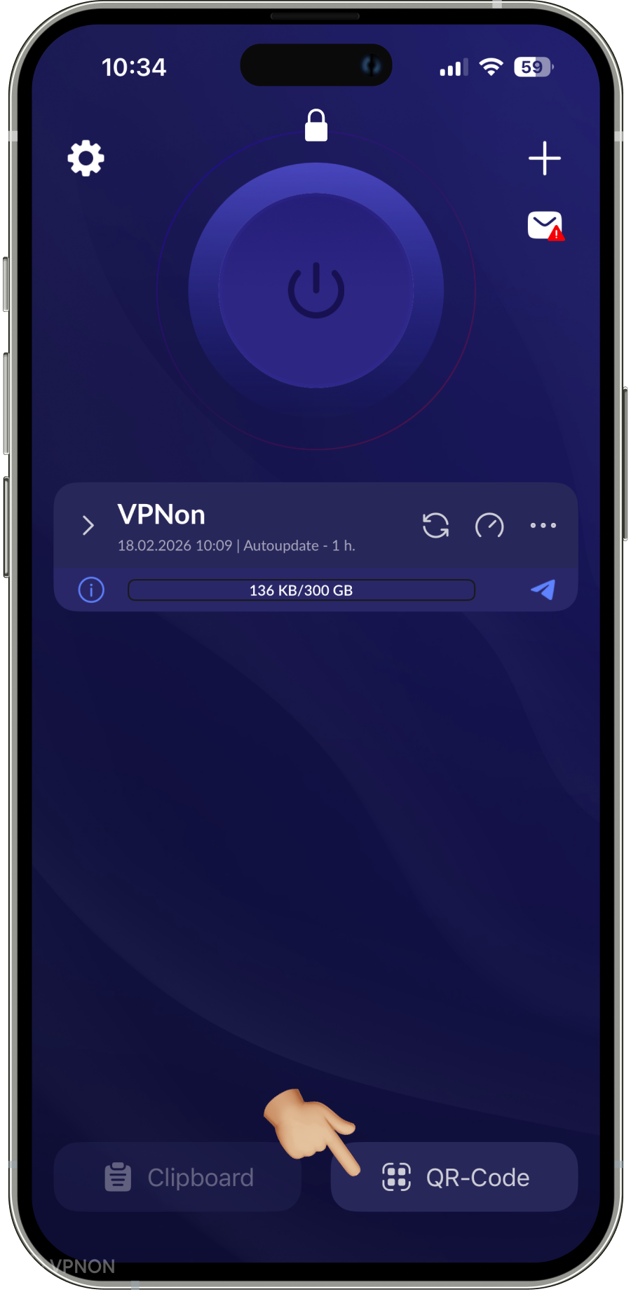 Menghubungkan VPN di aplikasi happ pada appletv