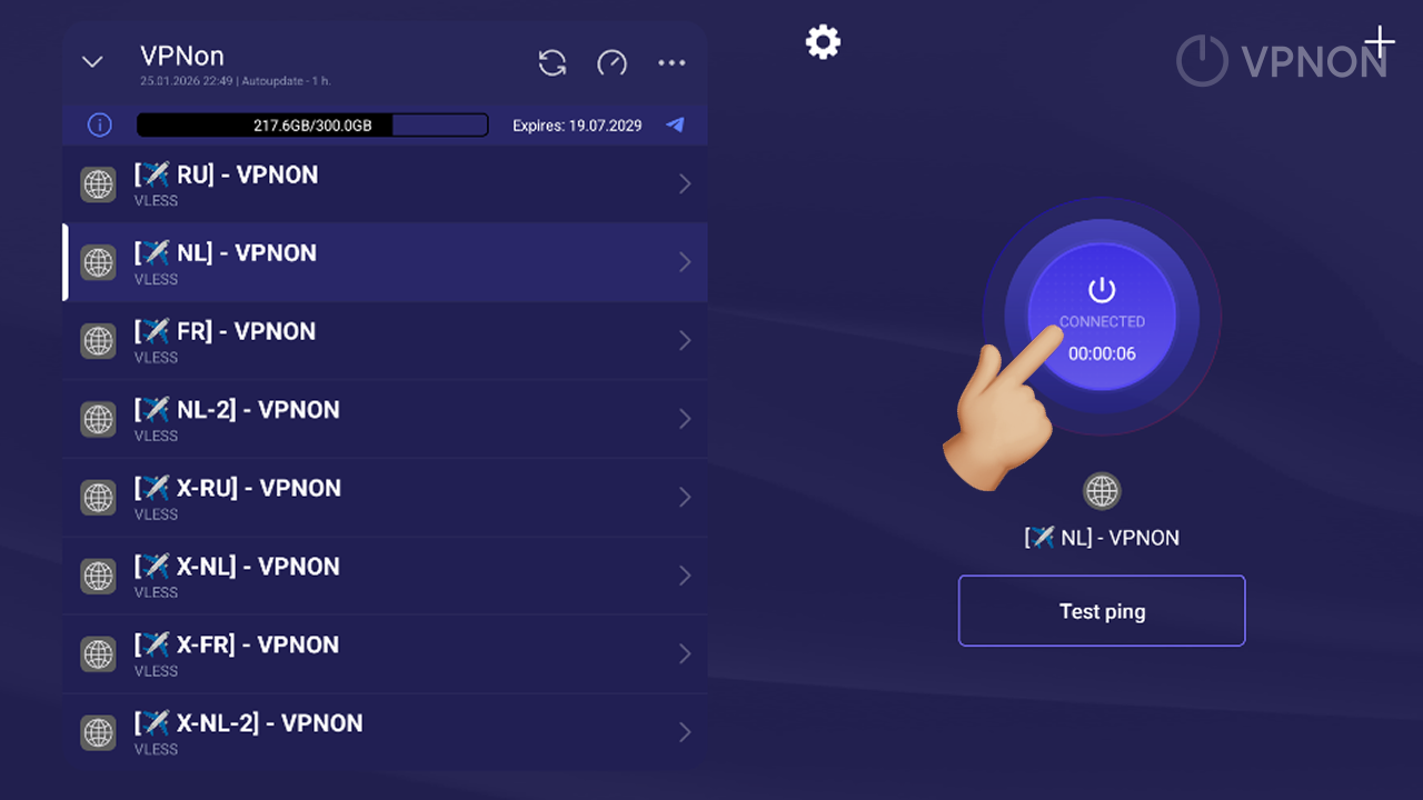 Menghubungkan VPN di aplikasi happ pada appletv