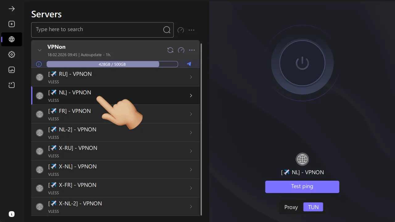 Menghubungkan VPN di aplikasi happ pada Linux