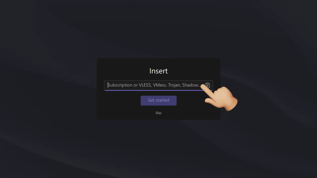 Menghubungkan VPN di aplikasi happ pada Windows