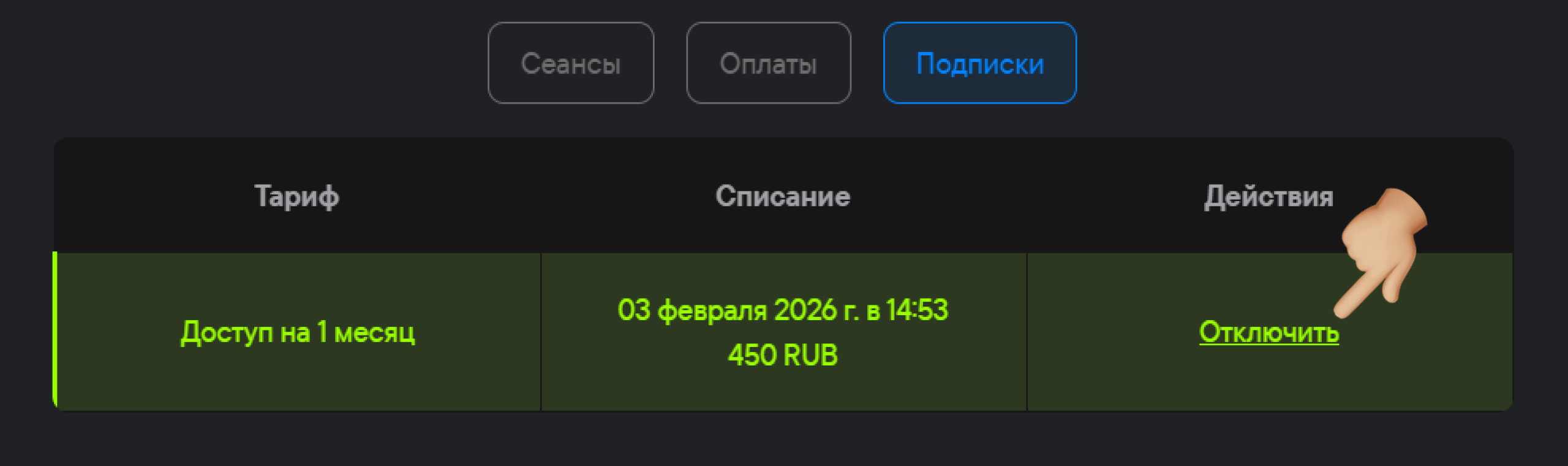 Личный кабинет vpnon.io