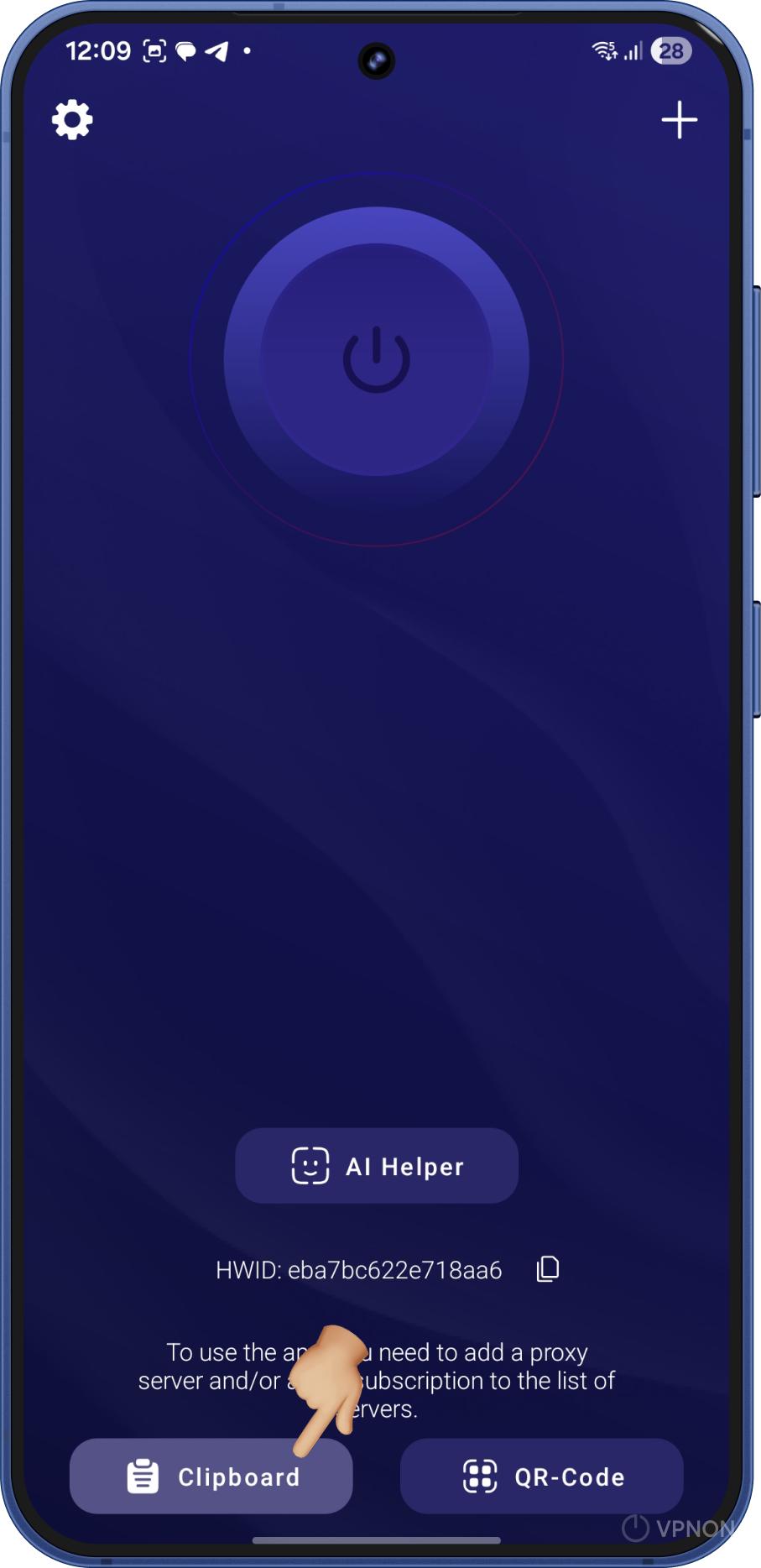 android'de happ uygulamasında VPN bağlantısı