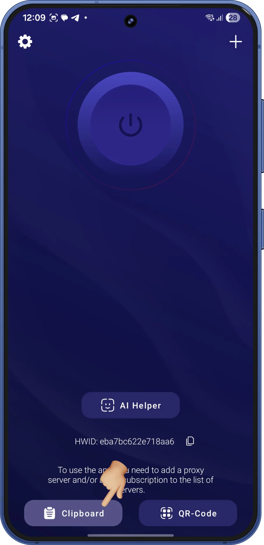 android'de happ uygulamasında VPN bağlantısı