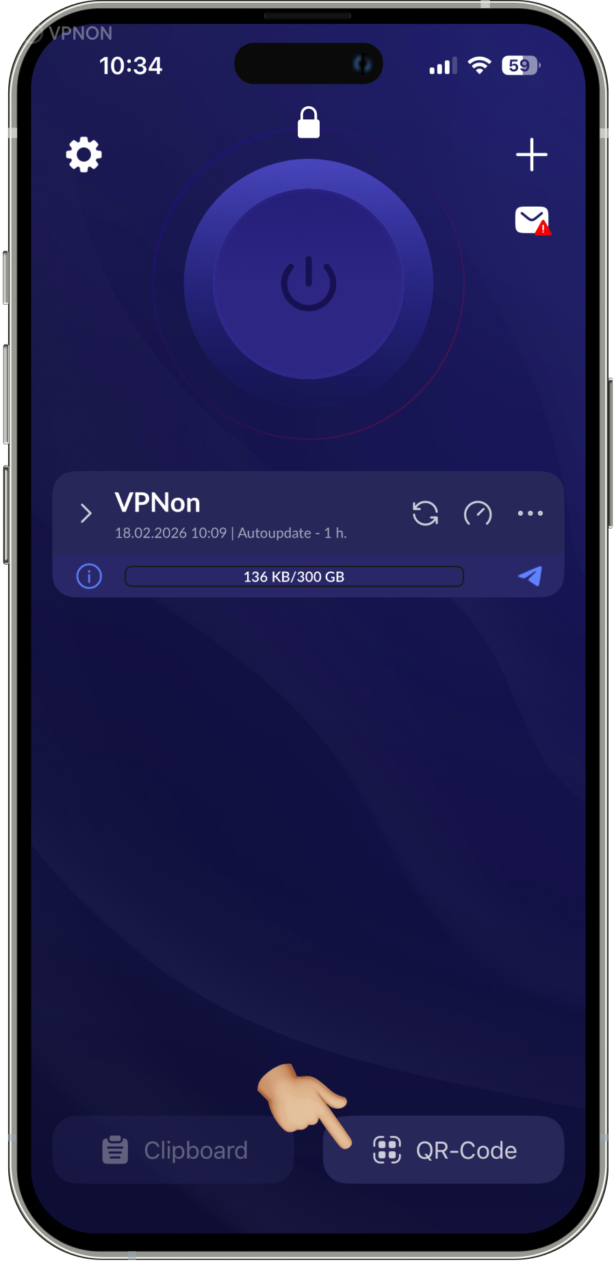 appletv'de happ uygulamasında VPN bağlantısı
