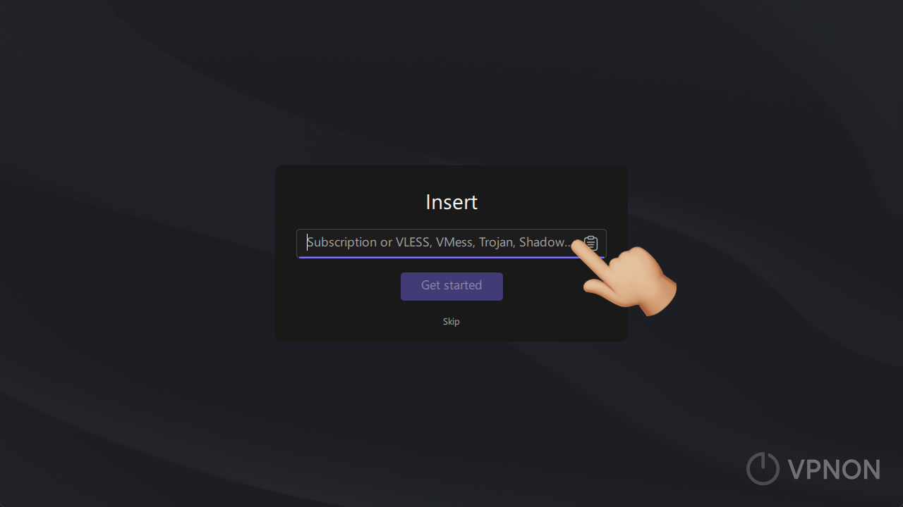 Windows'ta happ uygulamasında VPN bağlama