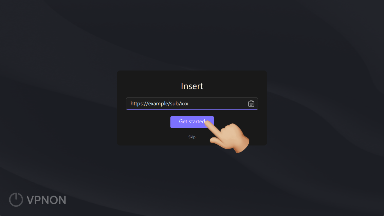 Windows'ta happ uygulamasında VPN bağlama